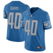 Wholesale Cheap Nike Lions #40 Jarrad Davis Light Blue Team Color Youth Stitched NFL Vapor Untouchable Limited Jersey