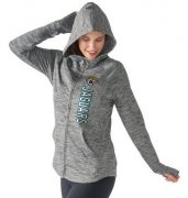 Wholesale Cheap Women's NFL Jacksonville Jaguars G-III 4Her by Carl Banks Recovery Full-Zip Hoodie Heathered Gray