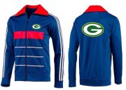 Wholesale Cheap NFL Green Bay Packers Team Logo Jacket Blue_2