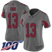 Wholesale Cheap Nike Cardinals #13 Christian Kirk Silver Women's Stitched NFL Limited Inverted Legend 100th Season Jersey