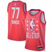 Wholesale Cheap Men 2022 All Star 77 Luka Doncic Maroon Basketball Jersey