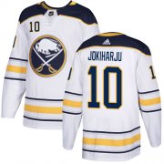 Wholesale Cheap Adidas Sabres #10 Henri Jokiharju White Road Authentic Stitched Youth NHL Jersey