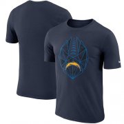 Wholesale Cheap Men's Los Angeles Chargers Nike Navy Fan Gear Icon Performance T-Shirt