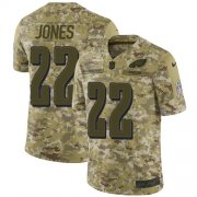 Wholesale Cheap Nike Eagles #22 Sidney Jones Camo Men's Stitched NFL Limited 2018 Salute To Service Jersey