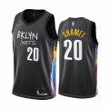 Wholesale Cheap Nike Brooklyn Nets #20 Landry Shamet Black NBA Swingman 2020-21 City Edition Jersey