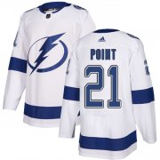 Wholesale Cheap Adidas Lightning #21 Brayden Point White Road Authentic Stitched Youth NHL Jersey