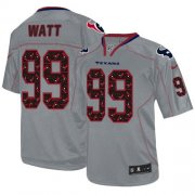 Wholesale Cheap Nike Texans #99 J.J. Watt New Lights Out Grey Men's Stitched NFL Elite Jersey