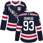 Wholesale Cheap Adidas Rangers #93 Mika Zibanejad Navy Blue Authentic 2018 Winter Classic Women's Stitched NHL Jersey
