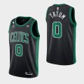 Wholesale Cheap Men's Boston Celtics #0 Jayson Tatum Black No.6 Patch Stitched Basketball Jersey