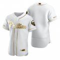 Wholesale Cheap Philadelphia Phillies Blank White Nike Men's Authentic Golden Edition MLB Jersey