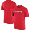 Wholesale Cheap Tampa Bay Buccaneers Nike Sideline Seismic Legend Performance T-Shirt Red