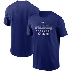 Wholesale Cheap Men\'s Los Angeles Dodgers Nike Royal Authentic Collection Team Performance T-Shirt