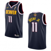 Wholesale Cheap Men's Denver Nuggets #11 Bruce Brown Navy 2023 Finals Champions Icon EditionStitched Basketball Jersey
