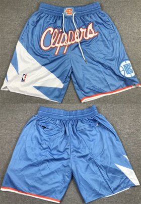 Wholesale Cheap Men\'s Los Angeles Clippers Blue Shorts (Run Small)