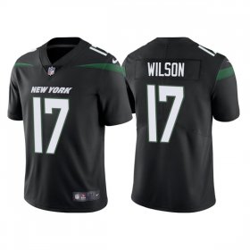 Wholesale Cheap Men\'s New York Jets #17 Garrett Wilson 2022 Black Vapor Untouchable Limited Stitched Jersey