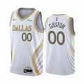 Wholesale Cheap Men's Nike Mavericks Custom Personalized White NBA Swingman 2020-21 City Edition Jersey