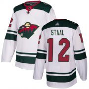 Wholesale Cheap Adidas Wild #12 Eric Staal White Road Authentic Stitched Youth NHL Jersey