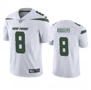 Wholesale Cheap Men's New York Jets #8 Aaron Rodgers White Vapor Untouchable Limited Stitched Jersey