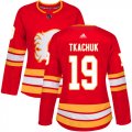 Wholesale Cheap Adidas Flames #19 Matthew Tkachuk Red Alternate Authentic Women's Stitched NHL Jersey