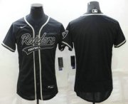 Wholesale Cheap Men's Las Vegas Raiders Blank Black Stitched MLB Flex Base Nike Baseball Jersey