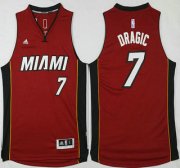 Wholesale Cheap Men's Miami Heat #7 Goran Dragic Revolution 30 Swingman 2014 New Red Jersey