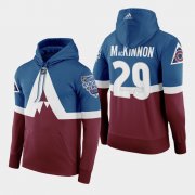 Wholesale Cheap Adidas Colorado Avalanche #29 Nathan Mackinnon Men's Burgundy 2020 Stadium Series Hoodie