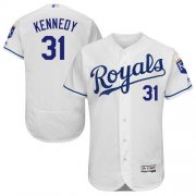 Wholesale Cheap Royals #31 Ian Kennedy White Flexbase Authentic Collection Stitched MLB Jersey