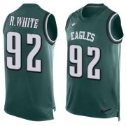 Wholesale Cheap Nike Eagles #92 Reggie White Midnight Green Team Color Men's Stitched NFL Limited Tank Top Jersey