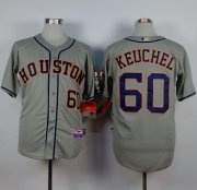 Wholesale Cheap Astros #60 Dallas Keuchel Grey Cool Base Stitched MLB Jersey