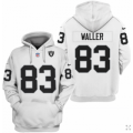 Wholesale Cheap Men's Las Vegas Raiders #83 Darren Waller White 2021 Pullover Hoodie