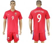 Wholesale Cheap Norway #9 Soderlund Home Soccer Country Jersey