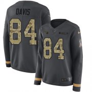 Wholesale Cheap Nike Titans #84 Corey Davis Anthracite Salute to Service Women's Stitched NFL Limited Therma Long Sleeve Jersey