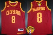 Wholesale Cheap Men's Cleveland Cavaliers #8 Matthew Dellavedova 2017 The NBA Finals Patch Red Jersey
