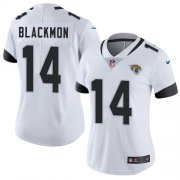 Wholesale Cheap Nike Jaguars #14 Justin Blackmon White Women's Stitched NFL Vapor Untouchable Limited Jersey