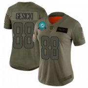 Wholesale Cheap Women's Miami Dolphins #88 Mike Gesicki Limited Camo 2019 Salute to Service Jersey