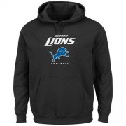 Wholesale Cheap Men's Detroit Lions Black Critical Victory Pullover Hoodie