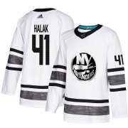 Wholesale Cheap Adidas Islanders #41 Jaroslav Halak White 2019 All-Star Game Parley Authentic Stitched NHL Jersey