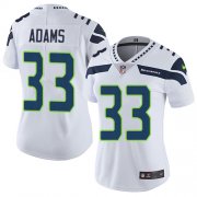 Wholesale Cheap Nike Seahawks #33 Jamal Adams White Women's Stitched NFL Vapor Untouchable Limited Jersey