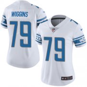 Wholesale Cheap Nike Lions #79 Kenny Wiggins White Women's Stitched NFL Vapor Untouchable Limited Jersey