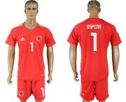 Wholesale Cheap Colombia #1 Ospina Red Goalkeeper Soccer Country Jersey