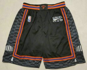 Wholesale Cheap Men\'s New York Knicks Black Diamond 2022 City Edition Swingman Stitched Shorts