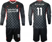 Wholesale Cheap Men 2021 Liverpool away long sleeves 11 soccer jerseys