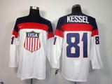 Wholesale Cheap 2014 Olympic Team USA #81 Phil Kessel White Stitched NHL Jersey