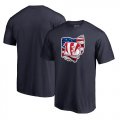 Wholesale Cheap Men's Cincinnati Bengals NFL Pro Line by Fanatics Branded Navy Banner State T-Shirt