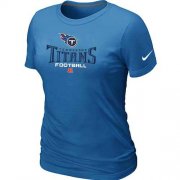 Wholesale Cheap Women's Nike Tennessee Titans Critical Victory NFL T-Shirt Light Blue