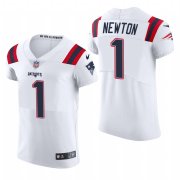Cheap New England Patriots #1 Cam Newton Nike Men's White Team Color Men's Stitched NFL 2020 Vapor Untouchable Elite Jersey