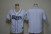 Wholesale Cheap Rays Blank White Cool Base Stitched MLB Jersey