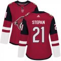 Wholesale Cheap Adidas Coyotes #21 Derek Stepan Maroon Home Authentic Women's Stitched NHL Jersey