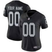 Wholesale Cheap Women's Las Vegas Raiders Customized Black Team Color Stitched Vapor Untouchable Limited Football Jersey