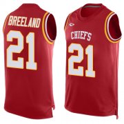 Wholesale Cheap Nike Chiefs #21 Bashaud Breeland Red Team Color Men's Stitched NFL Limited Tank Top Jersey
